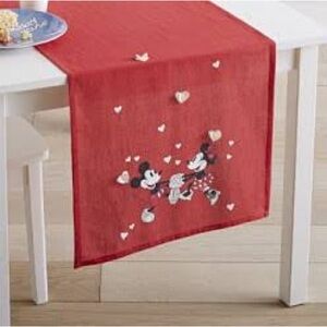 Pottery Barn Kids Red Mickey Mouse Table Runner